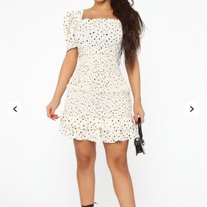 Polka Dot Cream dress